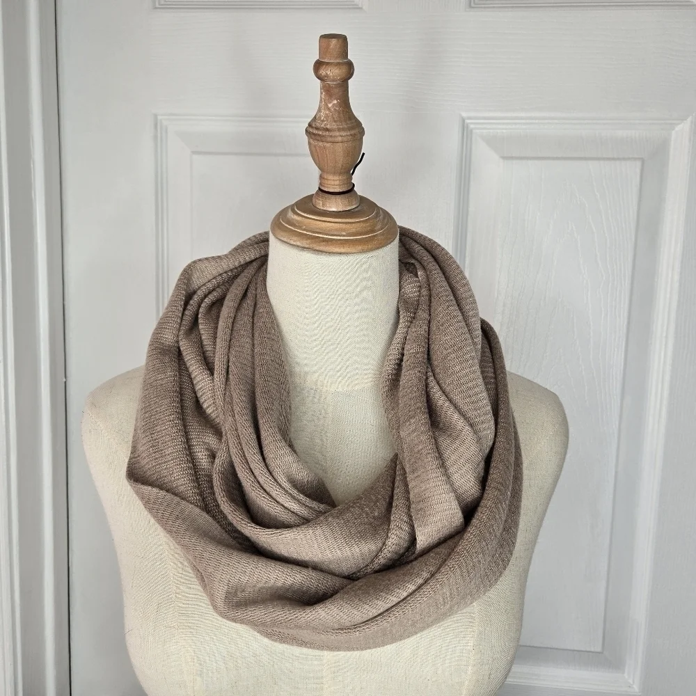 Echo Tan Infinity Soft Long Scarf